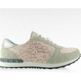 Y620 lyserød sneakers grå