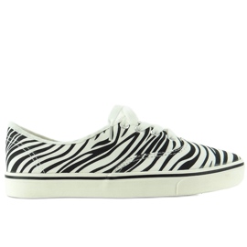 K-75 Zebra sneakers med snøre sort hvid