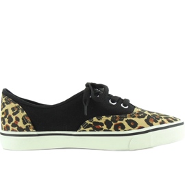Sneakers Vansówki snørebånd K-75 BrownLeop brun sort