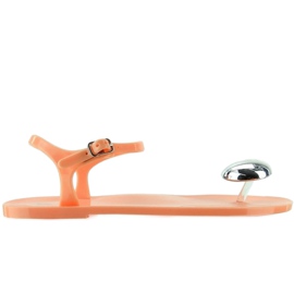 Meliski sandaler med hjerte PT63 orange