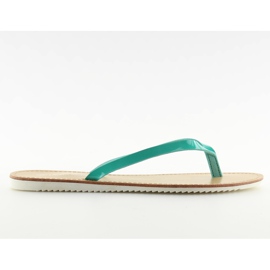 Tøfler, flip-flops, hvidsål LS-76 Green grøn