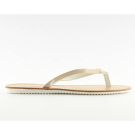 Flip flops, hvidsål, LS-76 Beige
