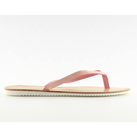 Tøfler, flip-flops, hvidsål LS-76 Pink lyserød