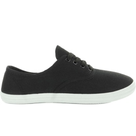 Kanvas oxford sneakers BS504 Sort