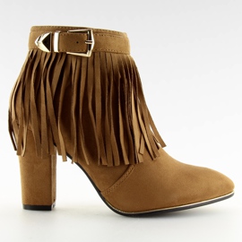 Fronterede støvler med spænde BL-37 Camel brun