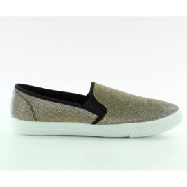 Iriserende fænomenale sneakers LV-628 guld gylden