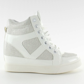 Højsålede sneakers R-201 Hvid