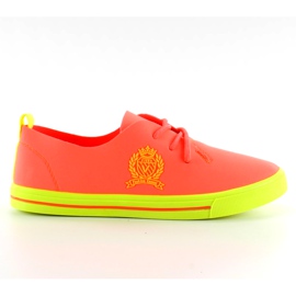 Neon orange sål sneakers
