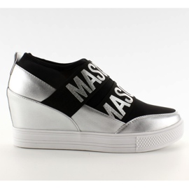 Wedge Sneakers JK11P Silver grå sort hvid