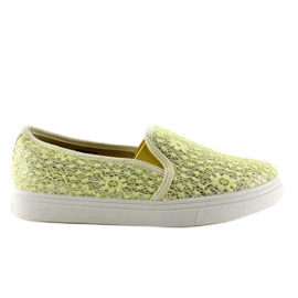 Lace slip-on pasteller XIN07P Gul