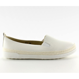 Slip-on med linnedstreng Z-7 White hvid