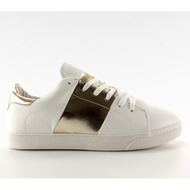 Sneakers med metalliske sider G130 Golden hvid gul