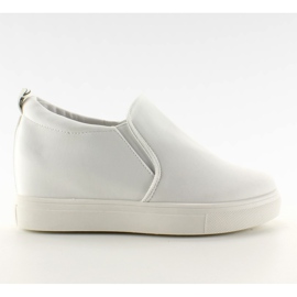 Slip-on på stofkil 6-6 hvid