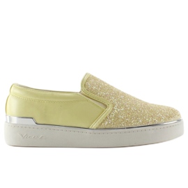 Stilfuld elegant slipony 788-26 Gul