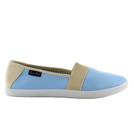 Sneakers med beige tilbehør Zy-7H722 blå brun