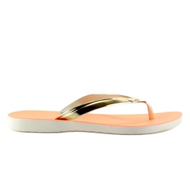 Flip-flops guldrem PT79 orange hvid