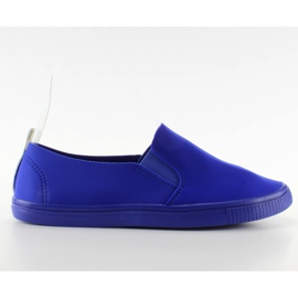 Stilfuld sneakers slip-on JX31 R. Blå flerfarvet