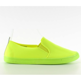 Stilfuld sneakers slip-on JX31 F. Grøn gul
