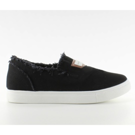 Slip-on denim med NB22 sort patch