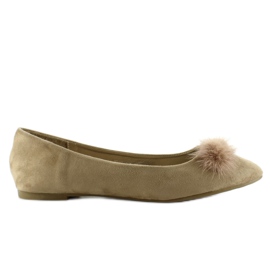Ballerinaer med fnug på tæerne JP39 Khaki