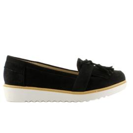 Dame ruskind loafers 6043 Sort