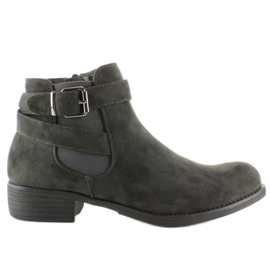 Chelsea-støvler i ruskind med gråt Y-002 spænde