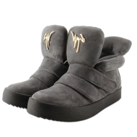 GF-jx29 Grå ruskind sneakers