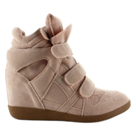 JT19 Pink ruskind sneakers lyserød