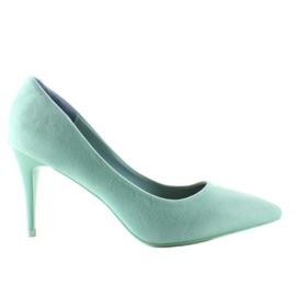 Suede høje hæle Candy Shop LEI-90 L. Grøn