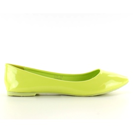 Glat lakeret C30 Green ballerinas grøn