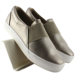 Slip-on sneakers med NB72P Gun Color gummi gul