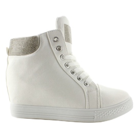 Canvas wedge sneakers 51153-y White hvid