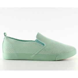 Let perforeret L. Grøn slip-on