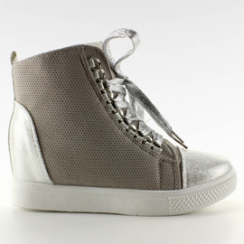 Sneakers med kæder R72 Grå3 / Sølv