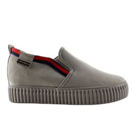 Creepers slipon med striber 2018-47 Grå