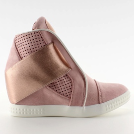Sneakers med hvide rør 1142 Pink lyserød