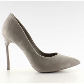 Elegante pumper på den oprindelige 5051 Grey hæl grå