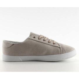 Kvinders sneakers stof B779 L. Grå