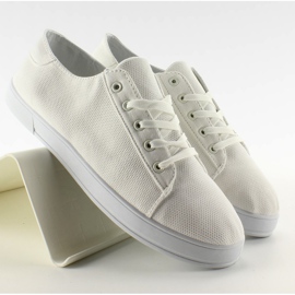 Kvinders sneakers stof B779 White hvid