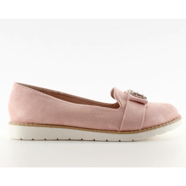 Pastel ruskind loafers T245 Pink lyserød