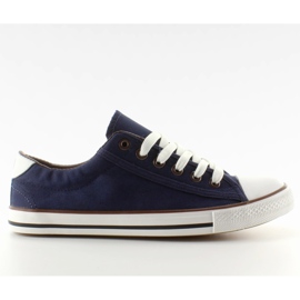 Kvinders sneakers kornfinish marineblå marine blå