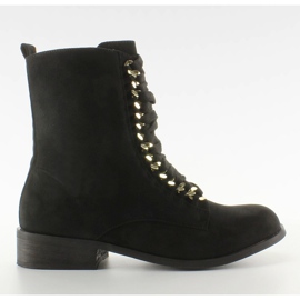 Glanyværk med kæder XW37281 Black Suende sort