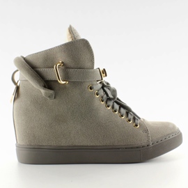Sneakers med hængelås XW37012-3 Grå Suende