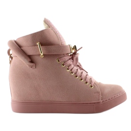 Sneakers med hængelås XW37012-3 Pink Suende lyserød