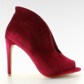 Velvet pumps 8751 Røde støvler