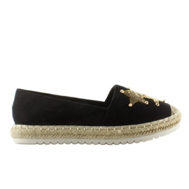 Canvas espadriller med CV-353 sorte nitter