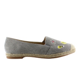 Espadriller med JH21p Grå lapper