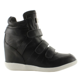 Ansigts sneakers høj top JT35 sort