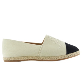 Esapdryle med prægede bogstaver T267 Beige sort brun
