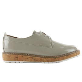 Loafers med læderinteriør 7153 Grå